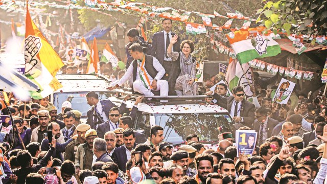 Delhi Assembly polls: Priyanka campaigns in Kasturba Nagar, a seat likely to see a strong Cong fight