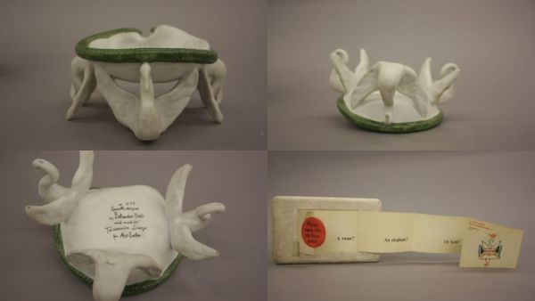 The ashtray Salvador Dali designed for Air India. (Source - Air India First Flight Covers)