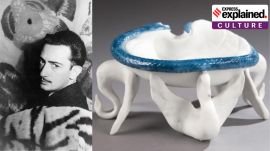 The design of the white unglazed porcelain ashtray was based on a 1937 Dali canvas titled Swans Reflecting Elephants, featuring a “double image” meant to create visual illusions.