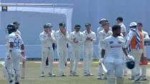 WATCH: Dimuth Karunaratne walks back for the last time in Tests to applause from Australia players