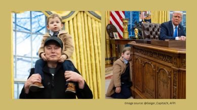 Elon Musk's son 'Lil X' at the Oval Office