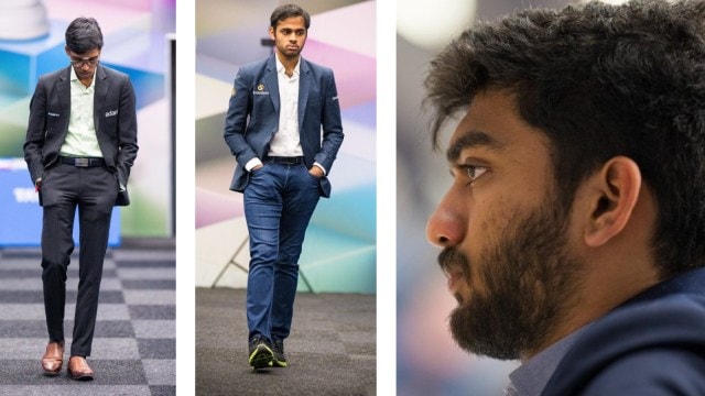 Gukesh, Praggnanandhaa and Arjun Erigaisi were in the thick of the action in Round 12 of the Tata Steel chess event on Saturday. (PHOTOS: Lennart Ootes)