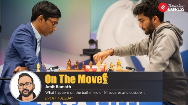 Gukesh and Praggnanandhaa face off in the tiebreak to decide the winner of the Tata Steel chess tournament 2025. (PHOTO: Lennart Ootes via Tata Steel chess)