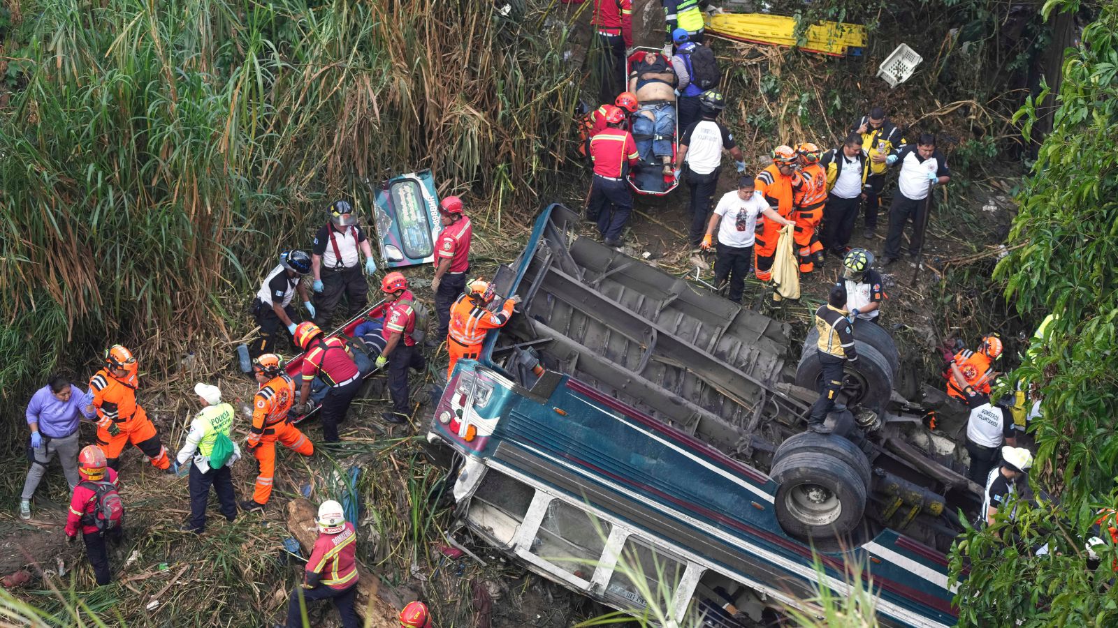 At least 50 die in Guatemala after bus plunges off bridge | News Today News At least 50 die in Guatemala after bus plunges off bridge | News Today News