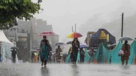 Pandoh dam spillway gates opened following heavy rain