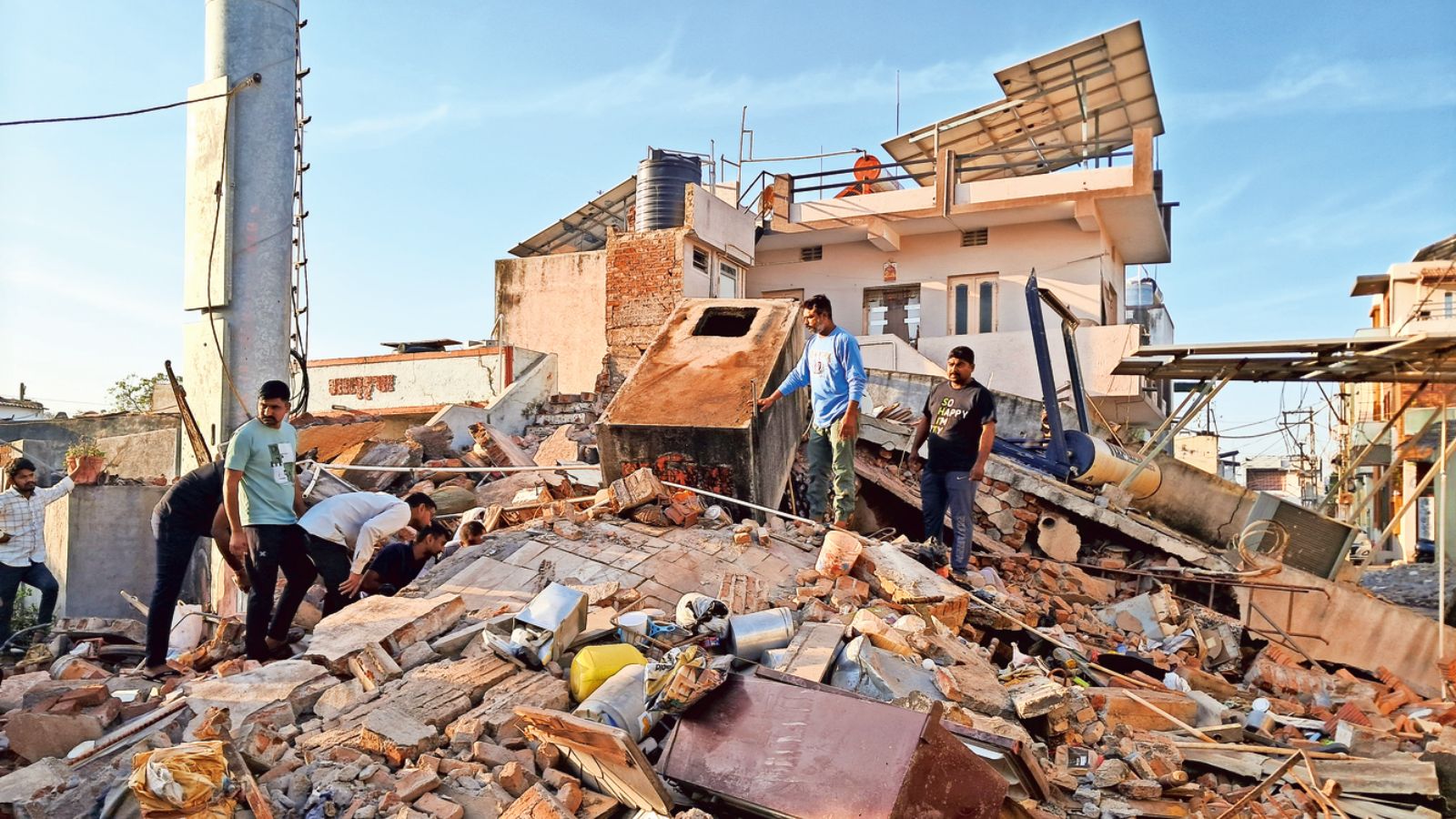 40-year-old woman dies, two from her family injured in Rajkot house collapse | Ahmedabad News