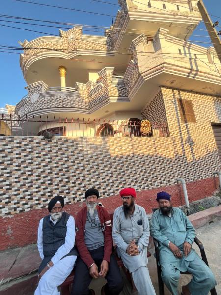 (From left) Miani village residents Mahinder Singh, Kulwant Singh, Balbir Singh and Joga Singh. Anju Agnihotri Chaba