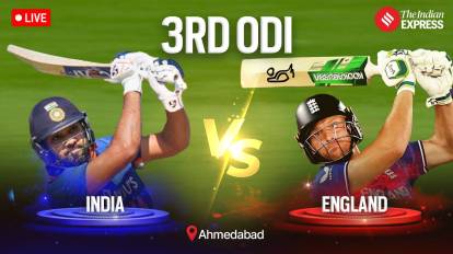 IND vs ENG 3rd ODI Live Cricket Score, India vs England ODI Live Score Streaming Online: ENG vs IND Today Match Live Full Scorecard Updates