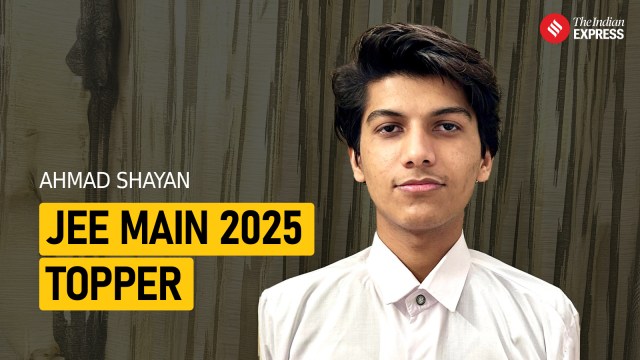 ‘Mother told me to decide between NEET UG, JEE,’ says topper Ahmad Shayan