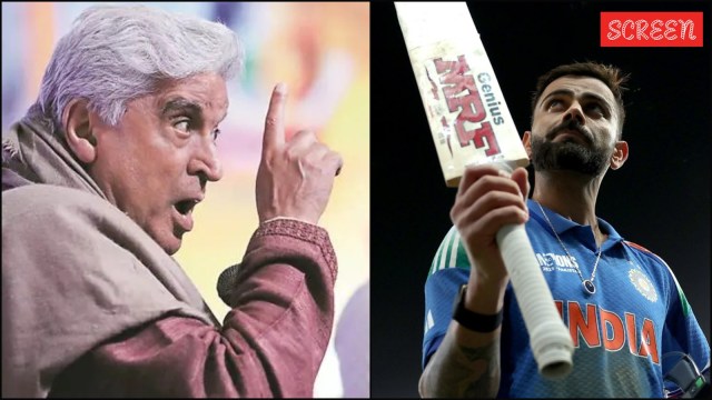 Javed Akhtar and Virat Kohli
