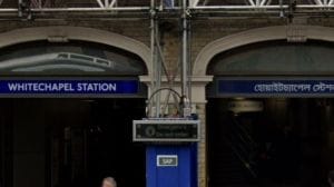 Rupert Lowe, the Great Yarmouth MP, took to his official X account and posted a picture of the dual language signboard at the Whitechapel Station.(X/@Rupertlowe10)