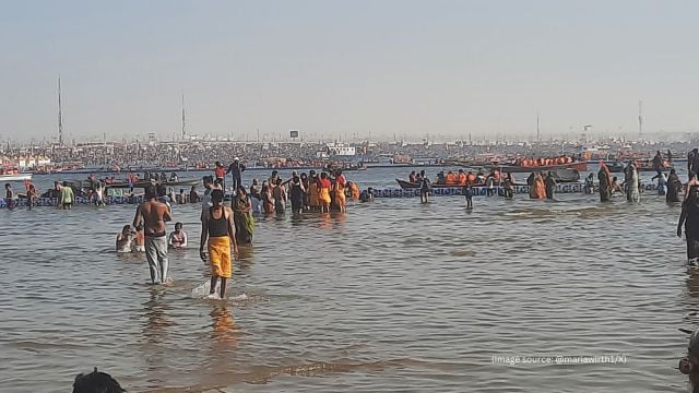 On January 29, a stampede at the Mahakumbh Mela in Prayagraj, Uttar Pradesh, killed 30 people and left 60 injured (Image source: @mariawirth/X)