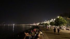 While the entire stretch constructed in 1915, with its 20-foot high wall bordering the sea, is nearly 3 km long, the lights will not be deployed along the full length of Mumbai's Marine Drive.