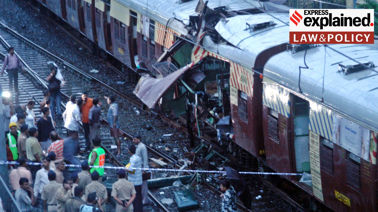 One of the trains in which a bomb was placed during the 2006 Mumbai blasts.