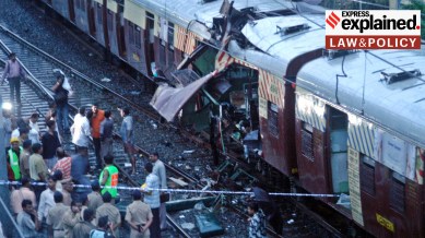 One of the trains in which a bomb was placed during the 2006 Mumbai blasts.