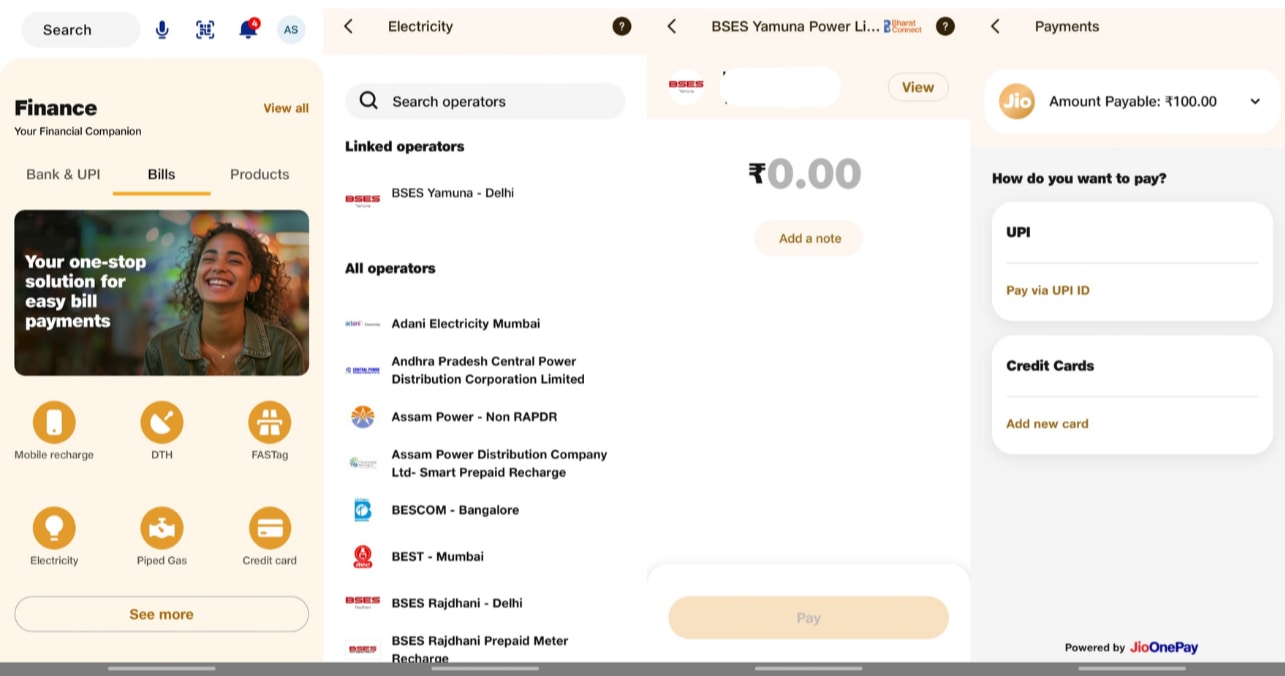 MyJio app offers a quick and easy way to clear your electricity dues.
