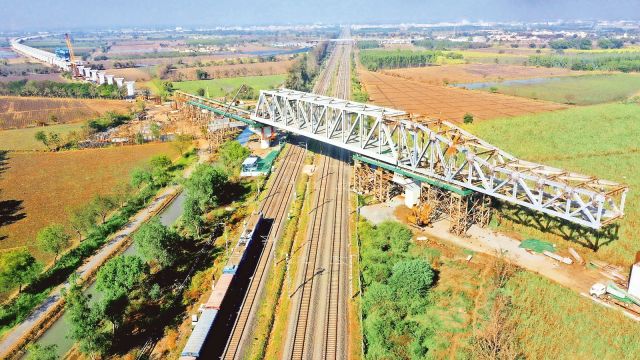 Vadodara, Gujarat alloy  span  launched, National High Speed Rail Corporation Limited, NHSRCL, Ahmedabad news, Gujarat news, India news, Indian express, existent   affairs