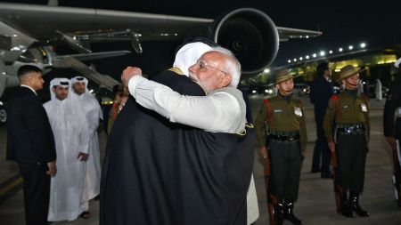 Narendra Modi and Amir of Qatar