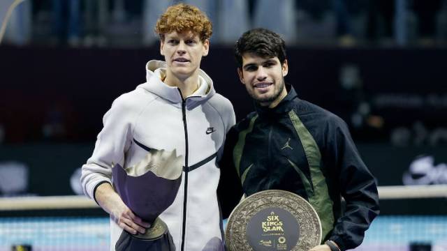 Jannik Sinner (L), 2  years older than Carlos Alcaraz successful  property  and connected  the Tour, has struck consistency winning his past  10 matches against Top Tenners without dropping a set. (Reuters)