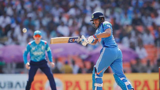 Shubman Gill struck his 7th ODI 100  connected  Wednesday successful  Ahmedabad against England. (BCCI)