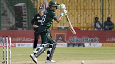 Babar Azam could only manage 62 runs opening in three innings in the recent Tri-Series in Pakistan. (AP)