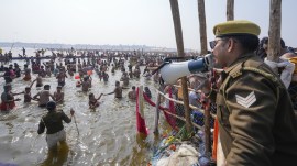 Wire fencing, extra forces, early bathing time: Basant Panchami ‘amrit snan’ today