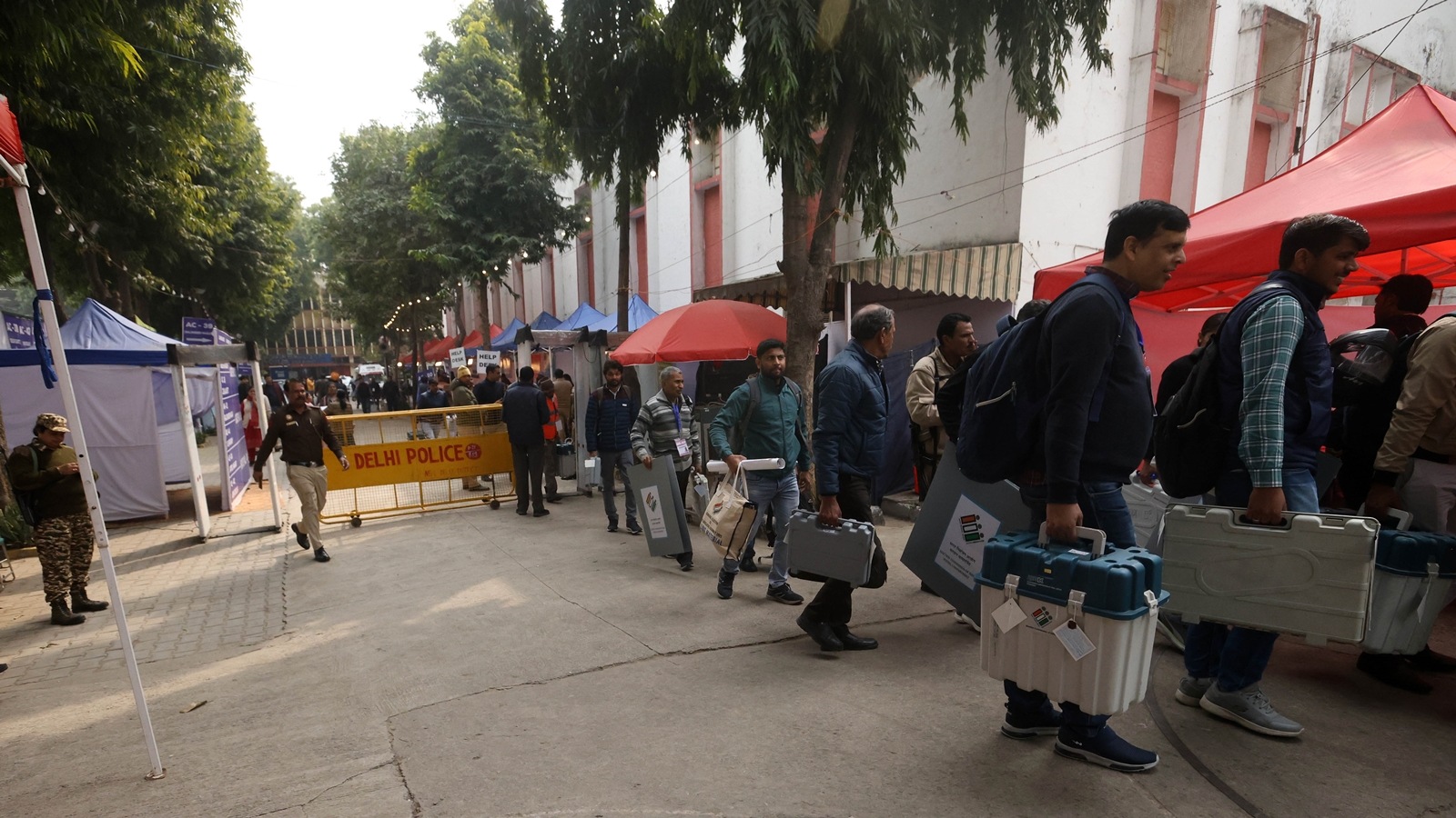 App to monitor footfall at booths, colour-coded polling stations: Delhi gears up to vote today App to monitor footfall at booths, colour-coded polling stations: Delhi gears up to vote today