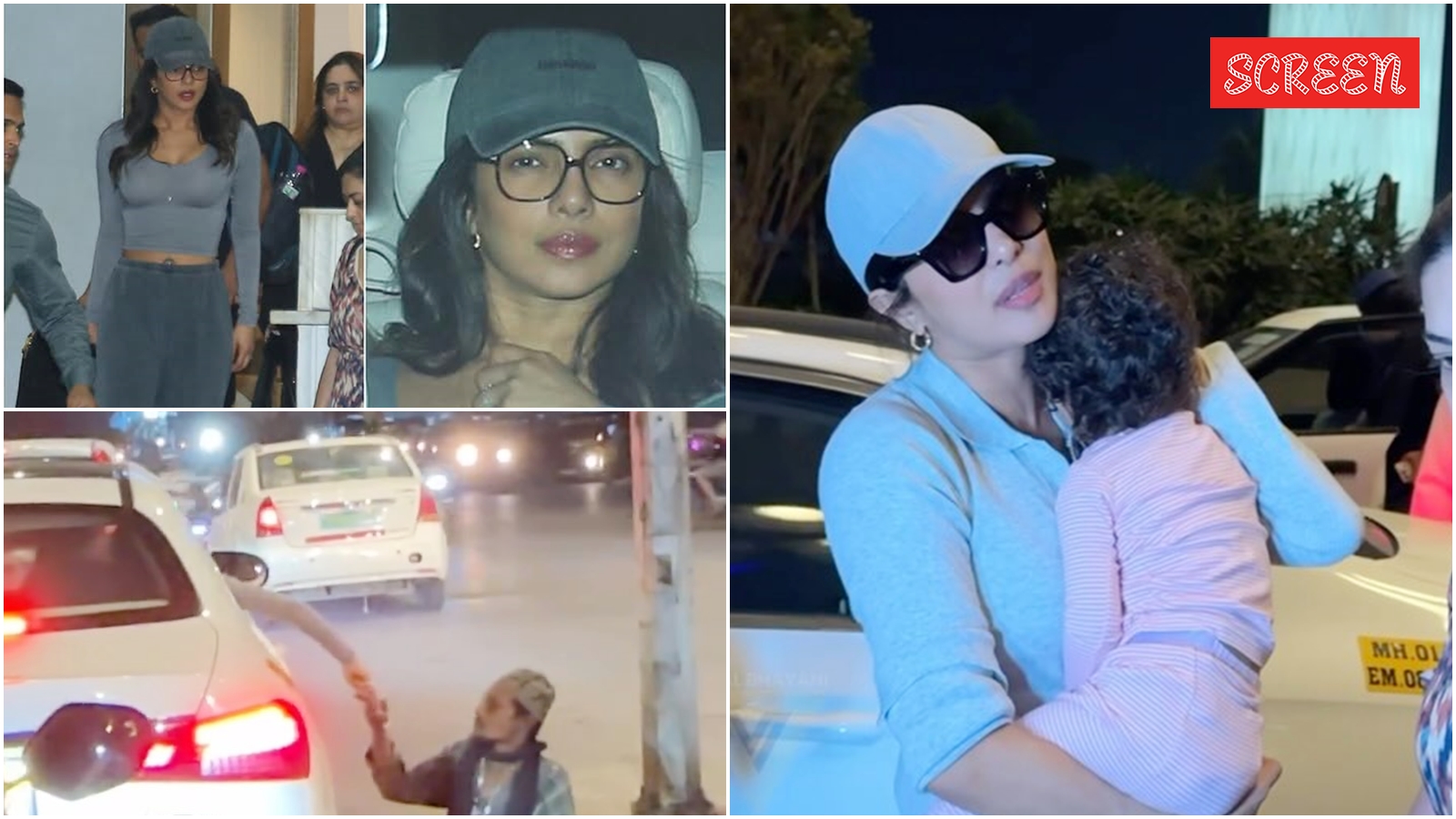 Priyanka Chopra helps needy man on Mumbai streets, ends her India trip with daughter Malti Marie. Watch videos | Bollywood News Priyanka Chopra helps needy man on Mumbai streets, ends her India trip with daughter Malti Marie. Watch videos | Bollywood News