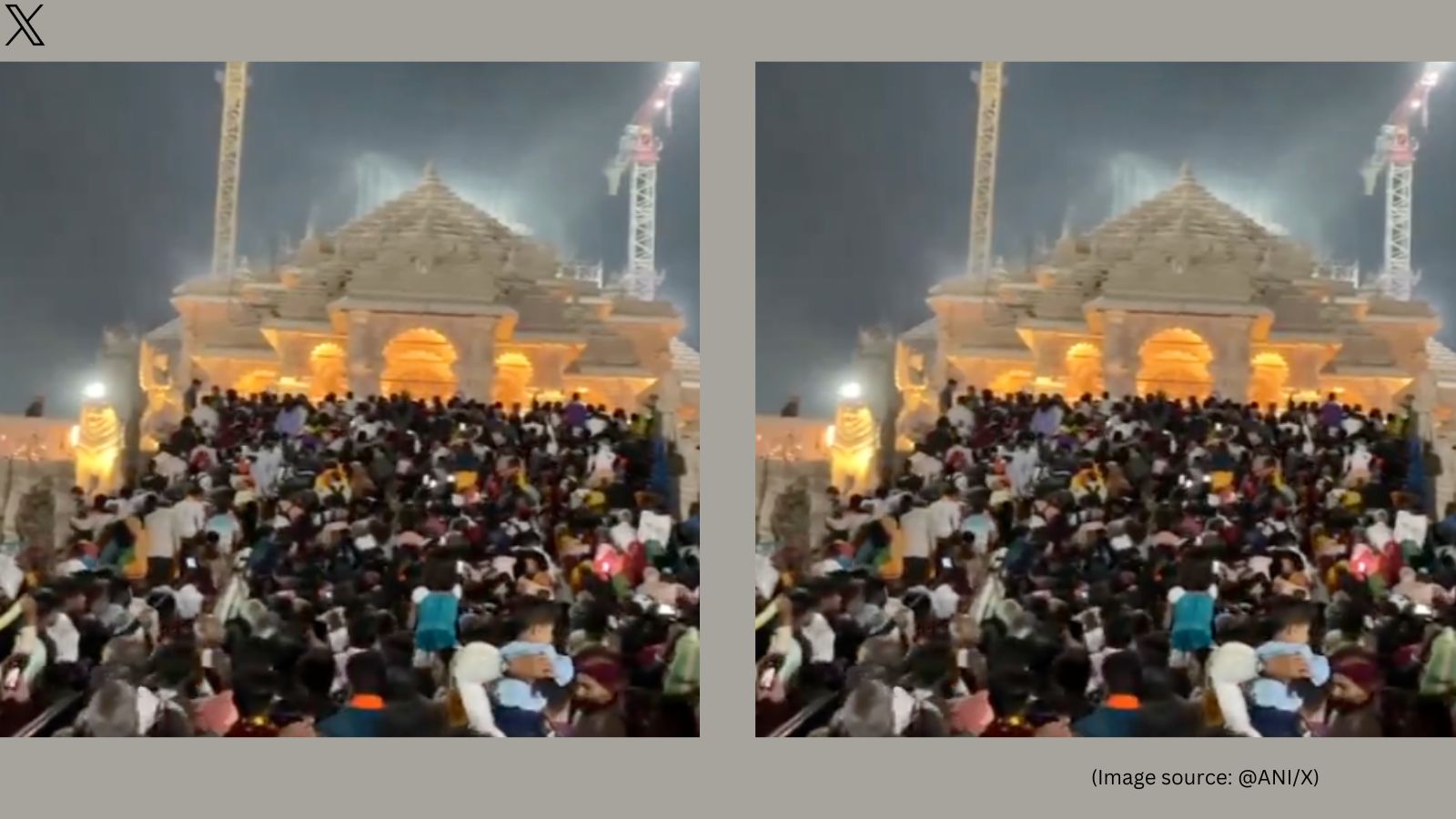 Massive rush of devotees at Ayodhya’s Shri Ram Janmabhoomi temple after ...
