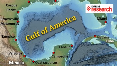 Donald Trump decided to rename the Gulf of Mexico to the Gulf of Ameria