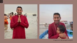 OYO founder Ritesh Agarwal visited Mahakumbh with his son Aryan
