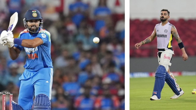 (LEFT) India's Shreyas Iyer bats during the archetypal  1  time  planetary   cricket lucifer  betwixt  India and England astatine  Vidarbha Stadium successful  Nagpur; (RIGHT) Virat Kohli during a nets session. (AP Photo)