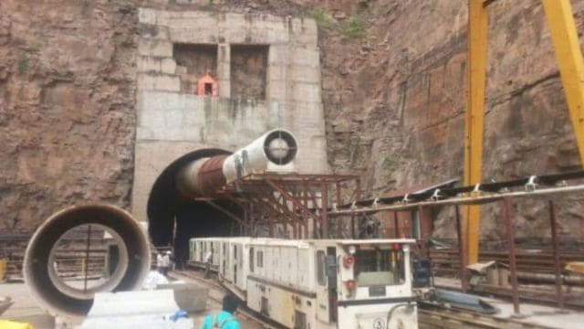 A portion of the Srisailam Left Bank Canal (SLBC) tunnel near Domalapenta reportedly collapsed in Telangana’s Nagarkurnool district.