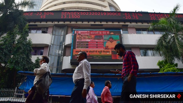 At 10.30 am, the BSE Sensex was down   1.1% astatine  75,465, portion    the broader NSE Nifty 50 declined 1.06% to 22,826