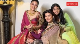Sushmita Sen and her daughters Renee and Alisah Sen