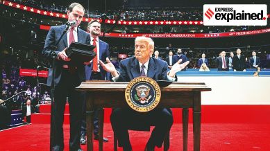 donald trump, Donald Trump Gold Card visa program, Trump Gold Card visa program, Gold Card visa program, foreign investors, foreign investors permanent residency, Indian express explained, explained news, current affairs