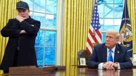 Trump Elon Musk feud: trump Musk DOGE