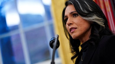 Tulsi Gabbard is sworn in as Director of National Intelligence at the White House in Washington