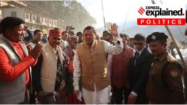 Current Chief Minister, Pushkar Singh Dhami. The move to establish a summer capital at Gairsain has long been contested.