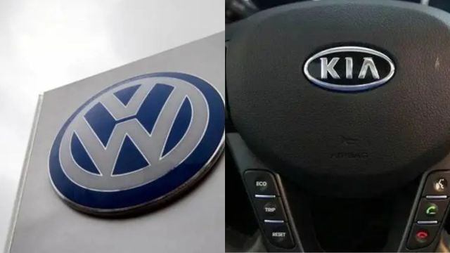 Volkswagen and KIA logos