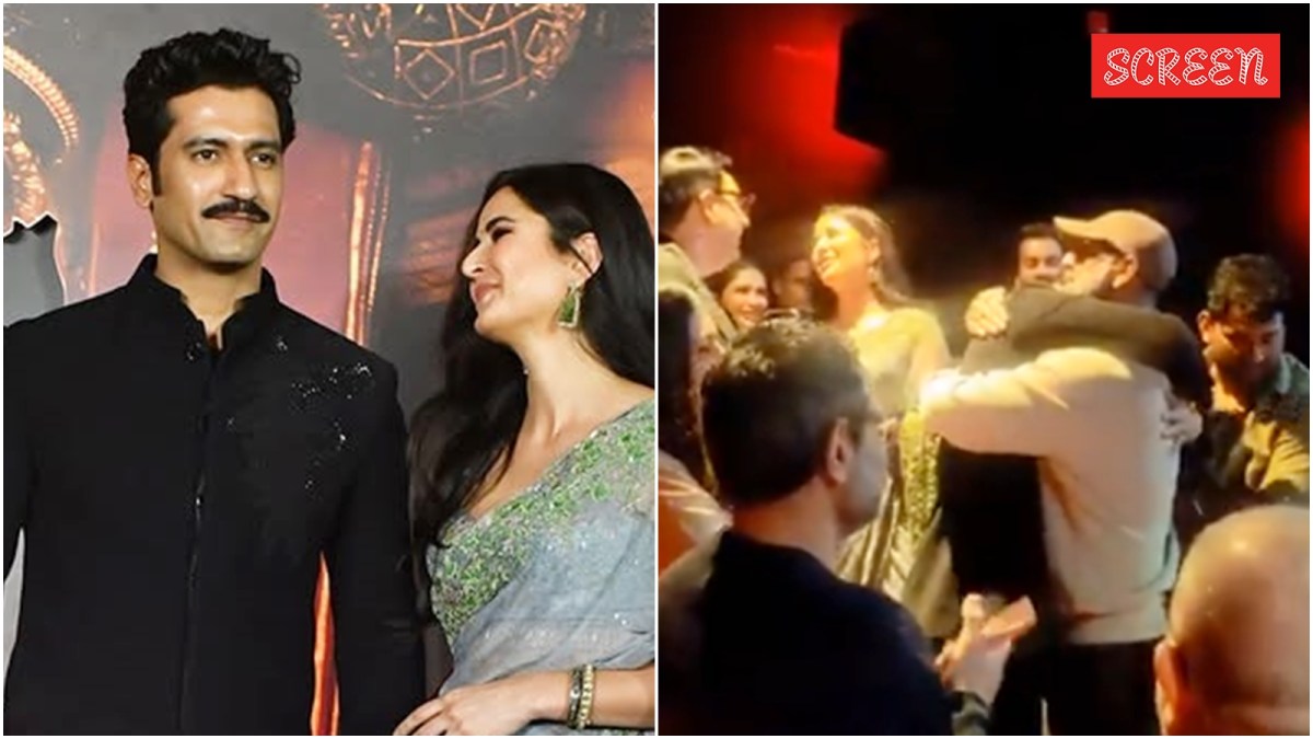 Vicky Kaushal and wife Katrina Kaif Chhaava screening