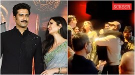 Vicky Kaushal and wife Katrina Kaif Chhaava screening