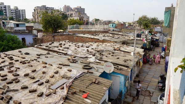 The shanties are situated in Ranip area
