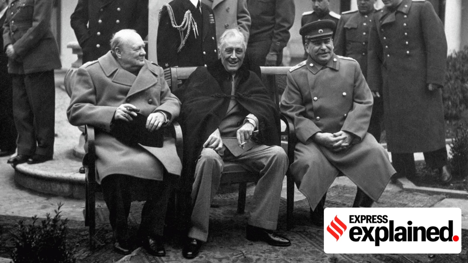 (From left to right) British Prime Minister Winston Churchill, US President Franklin D Roosevelt, and Soviet leader Josef Stalin in Yalta in February 1945 to discuss the end of World War II. Trump reaching out to Putin might be as historic a moment as the Yalta Conference. (Wikimedia Common)