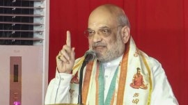 Delhi News Live Updates: Union Home Minister Amit Shah. (PTI Photo)
