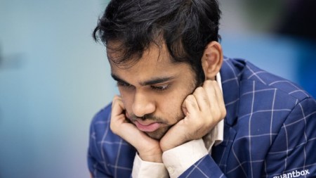 After enduring one of his worst tournaments in recent history, Arjun Erigaisi took down Nodirbek Abdusattarov and Gukesh in the final two rounds at Tata Steel Chess tournament. (PHOTO: Jurriaan Hoefsmit)