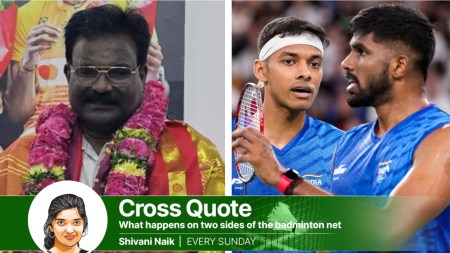 Late R Kasi Viswanatham (left) father of Indian badminton star Satwiksairaj Rankireddy. (File)