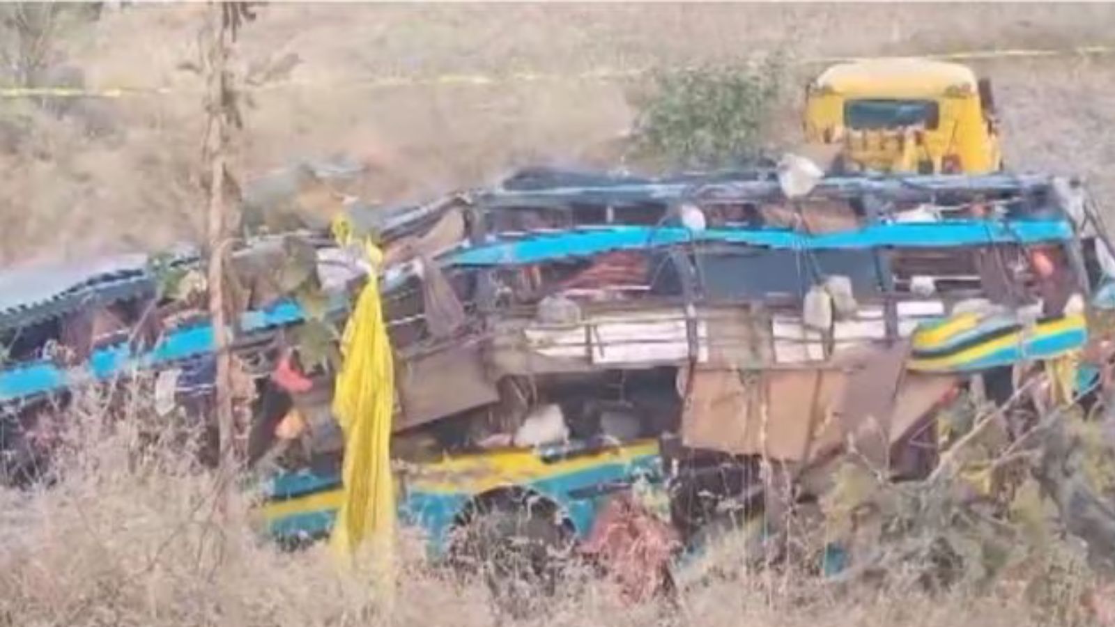 6 dead after luxury bus carrying pilgrims from MP falls into gorge in ...