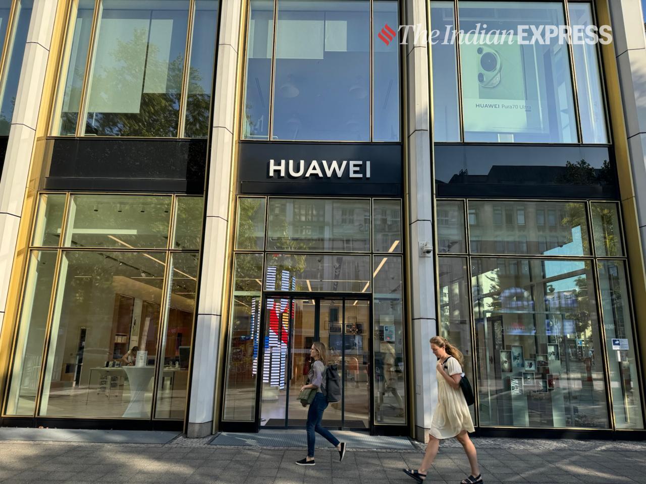 Huawei’s new HarmonyOS Next operating system that doesn't rely on Google's Android services and won't run any Android apps. (Image credit: Anuj Bhatia/Indian Express)