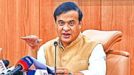 Himanta Biswa Sarma, Assam Chief Minister Himanta Biswa Sarma, Congress MP Gaurav Gogoi, Gaurav Gogoi wife foreign citizenship, Gaurav Gogoi wife ISI links, ISI Pakistan, Elizabeth Gogoi, Elizabeth Gogoi citizenship, Elizabeth Gogoi ISI links, BJP, Indian express